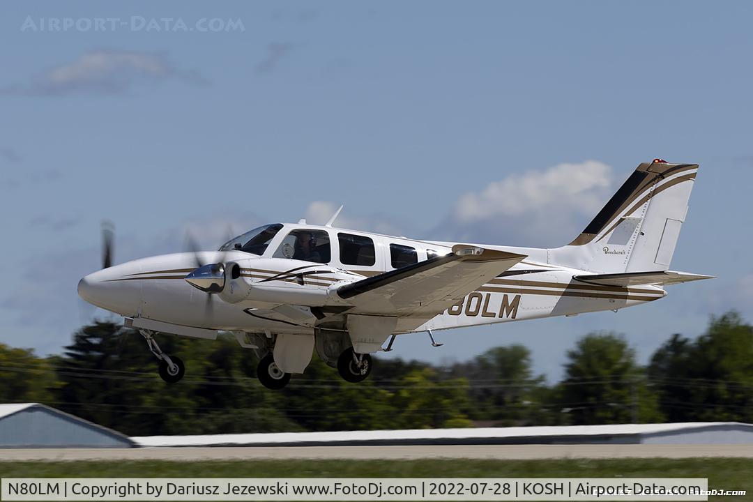 N80LM, 1979 Beech 58P Baron C/N TJ-216, Beech 58 Baron  C/N TJ-216, N80LM
