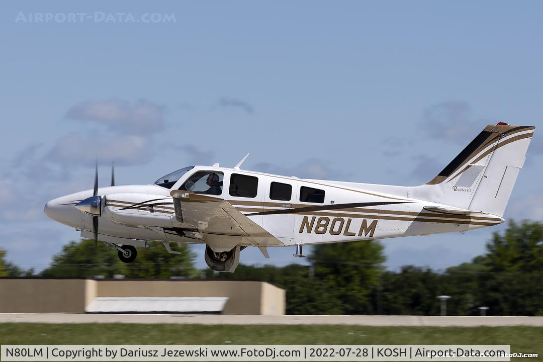 N80LM, 1979 Beech 58P Baron C/N TJ-216, Beech 58 Baron  C/N TJ-216, N80LM