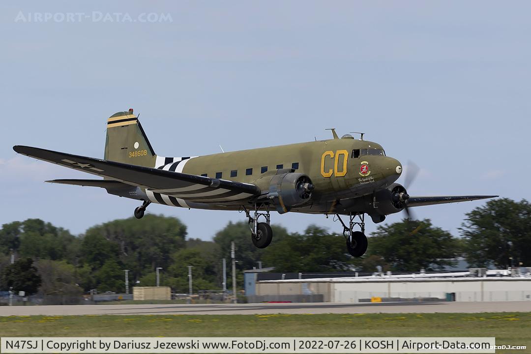 N47SJ, 1943 Douglas DC3C-R (C-47B-5-DK) C/N 14423, Douglas DC-3C-R 