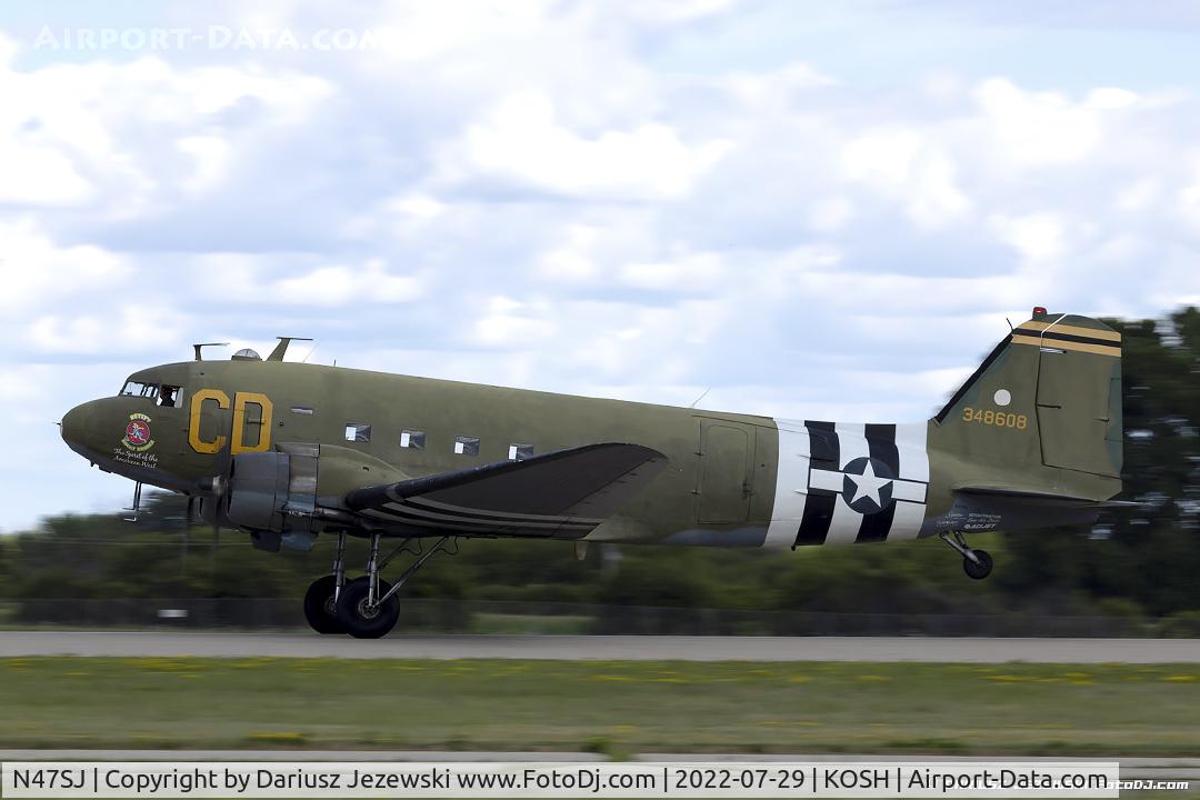 N47SJ, 1943 Douglas DC3C-R (C-47B-5-DK) C/N 14423, Douglas DC-3C-R 