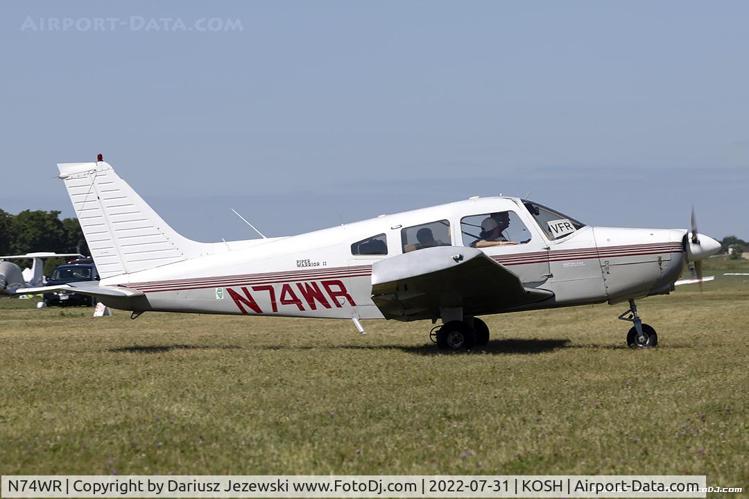 N74WR, 1974 Piper PA-28-151 Cherokee Warrior C/N 28-7415458, Piper PA-28-151 Cherokee Warrior  C/N 28-7415458, N74WR