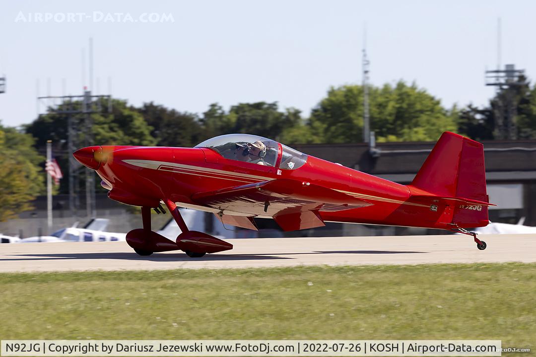 N92JG, 1992 Vans RV-6 C/N 20055, Vans RV-6  C/N 20055, N92JG
