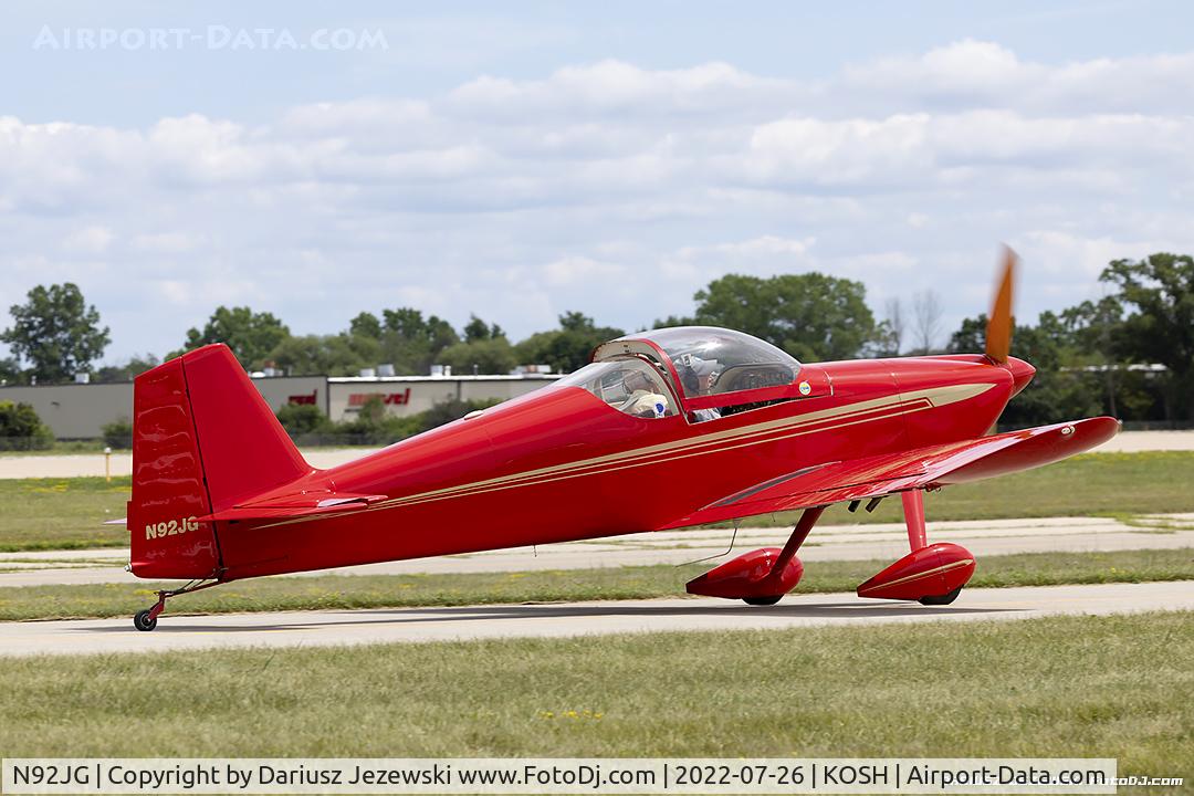 N92JG, 1992 Vans RV-6 C/N 20055, Vans RV-6  C/N 20055, N92JG