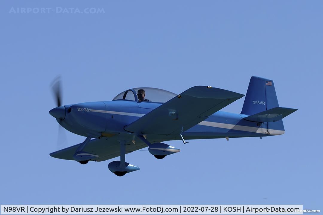 N98VR, 2006 Vans RV-8A C/N 80905, Vans RV-8A  C/N 80905, N98VR