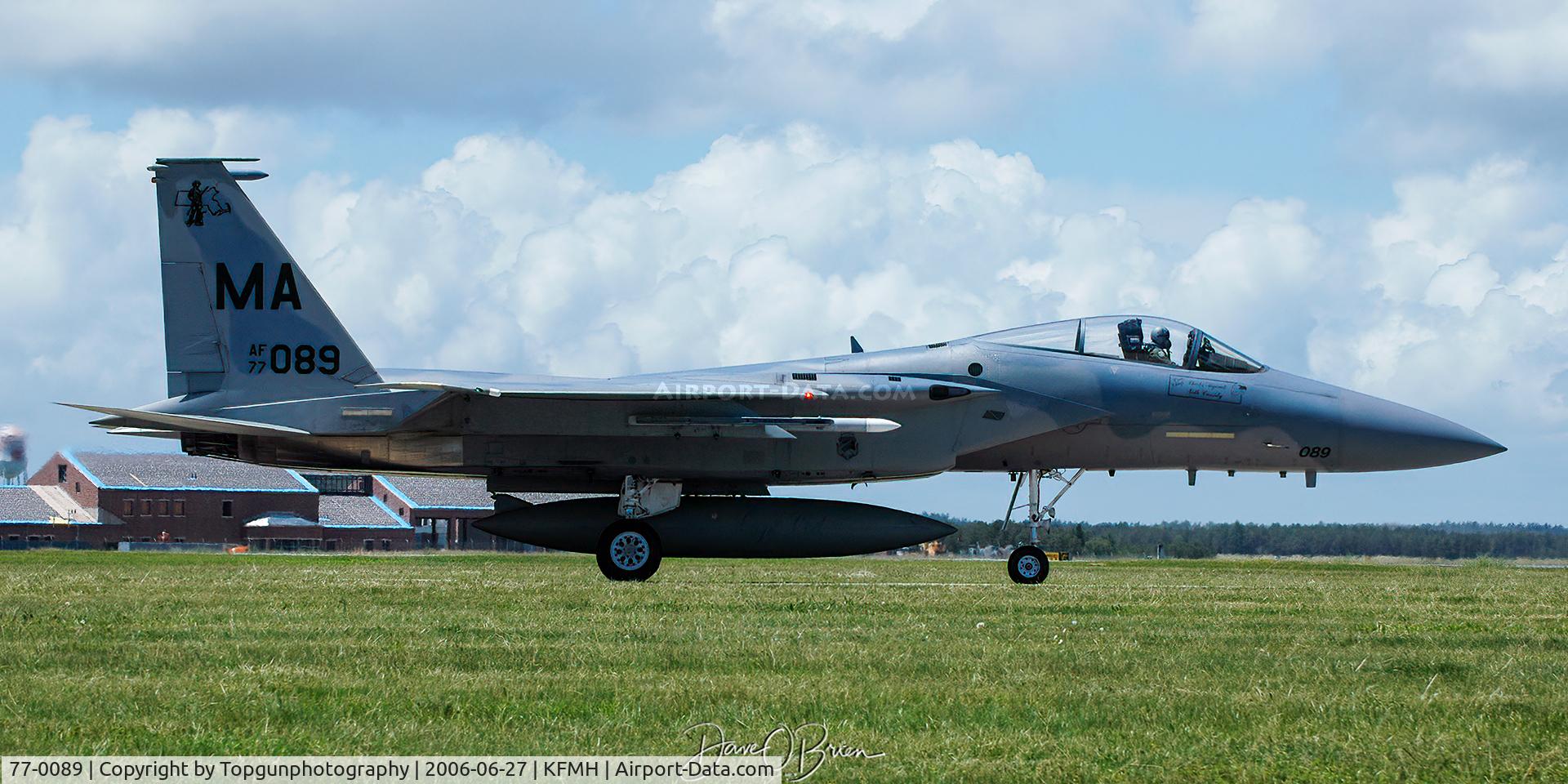 77-0089, 1978 McDonnell Douglas F-15A Eagle C/N 0370/A301, off to the active runway