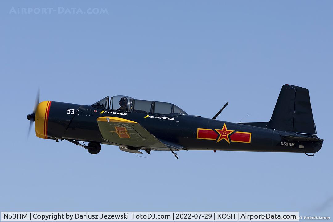 N53HM, 1975 Nanchang CJ-6A C/N 3051201, Yak-18A  C/N 3051201, N53HM