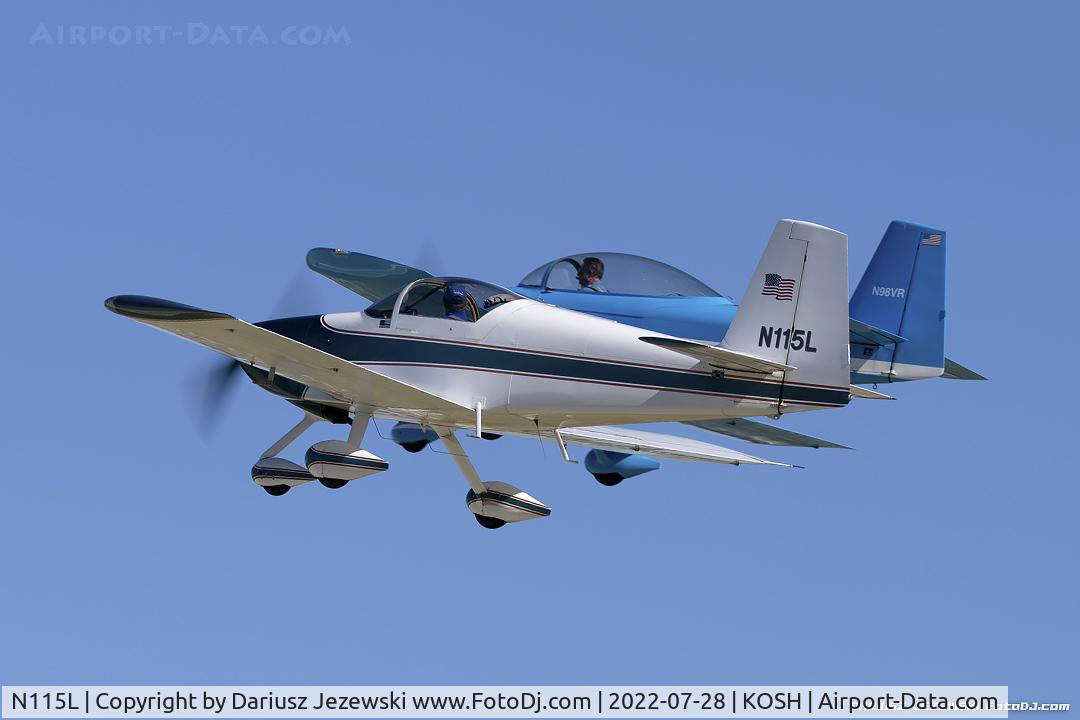 N115L, 2005 Vans RV-7A C/N 71684, Vans RV-7A  C/N 71684, N115L