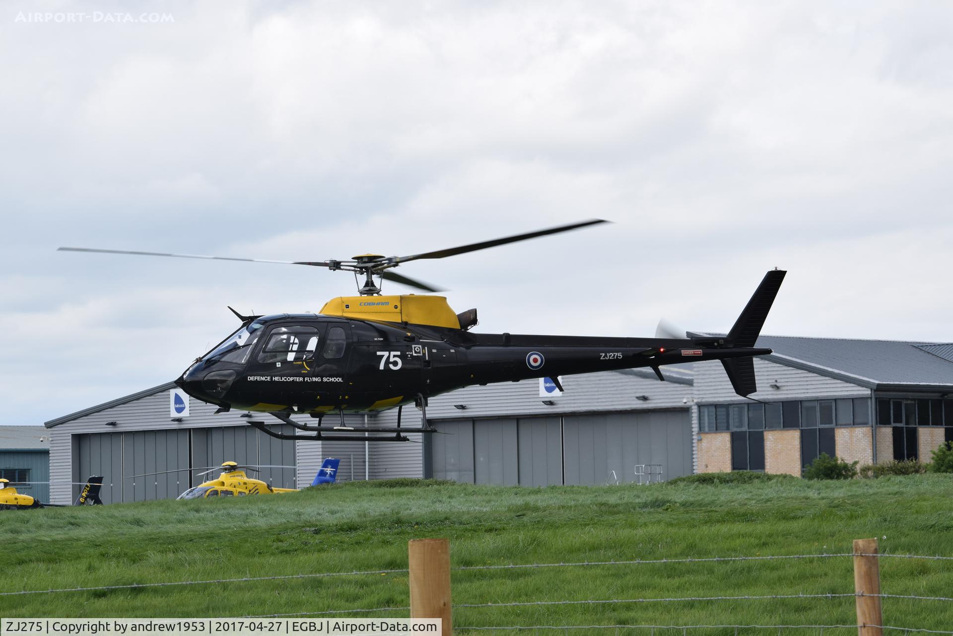 ZJ275, 1997 Eurocopter AS-350BB Squirrel HT1 Ecureuil C/N 3013, ZJ275 at Gloucestershire Airport.