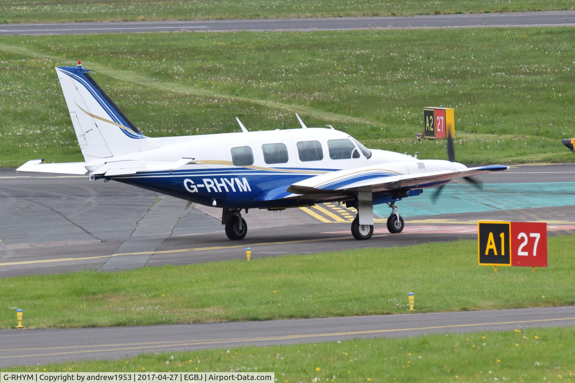 G-RHYM, 1972 Piper PA-31-310 Navajo C/N 31-815, G-RHYM at Gloucestershire Airport.