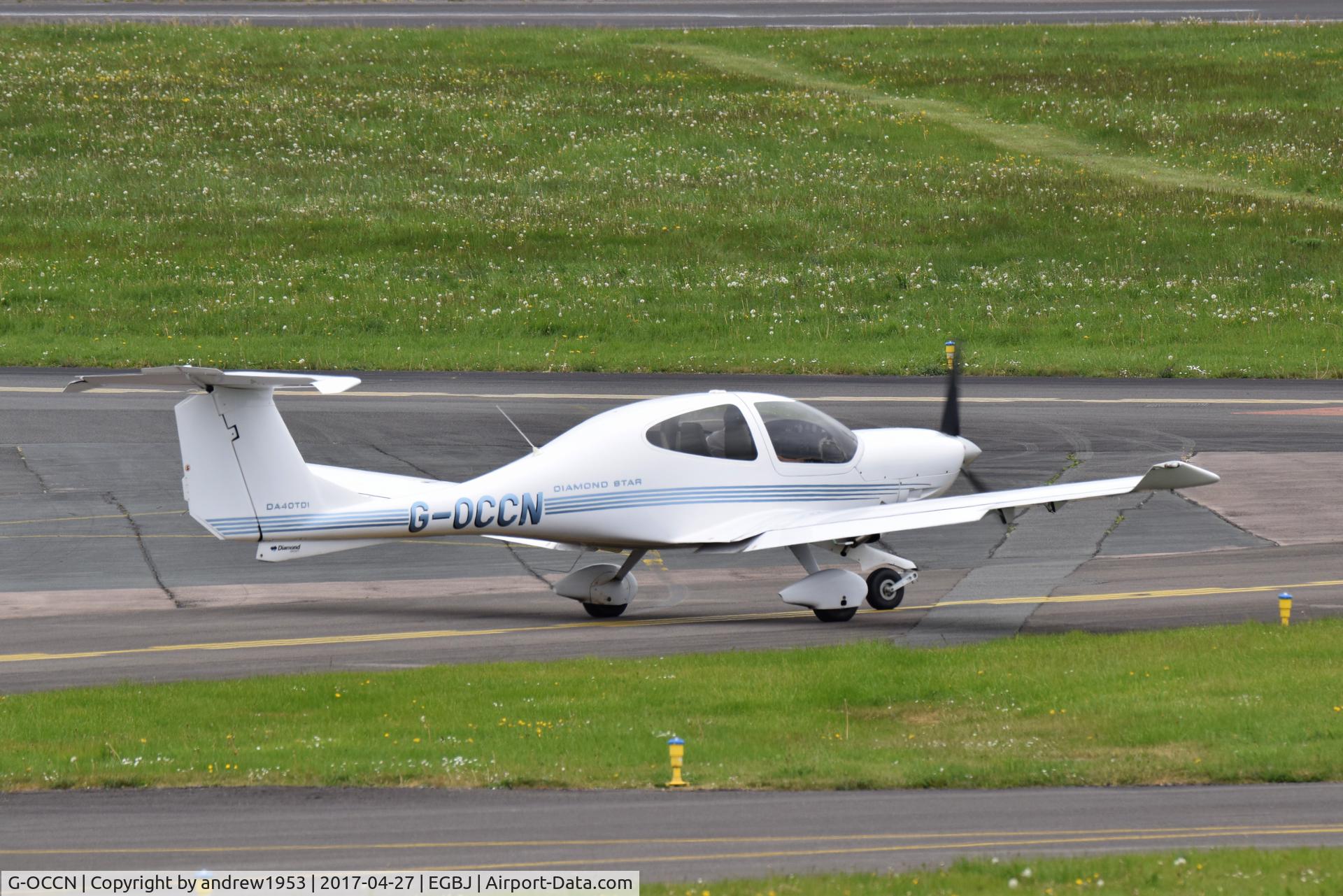 G-OCCN, 2006 Diamond DA-40D Diamond Star C/N D4.241, G-OCCN at Gloucestershire Airport.