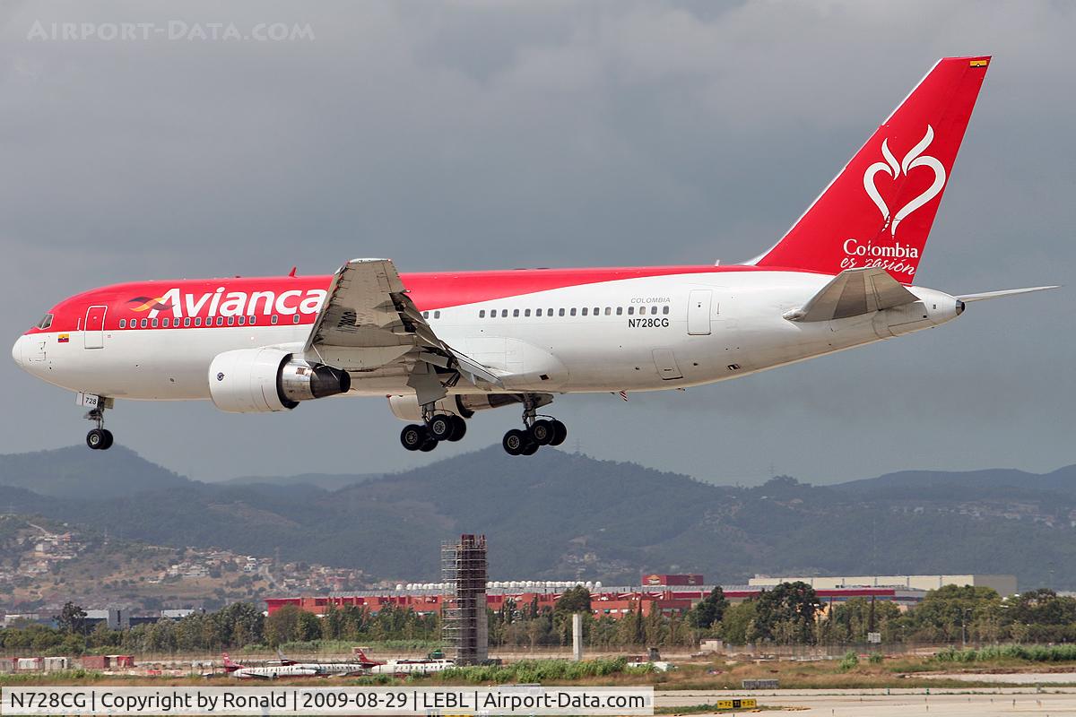 N728CG, 1990 Boeing 767-283/ER C/N 24728, at bcn