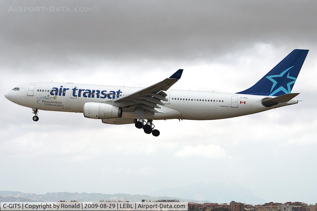 C-GITS, 1999 Airbus A330-243 C/N 0271, at bcn