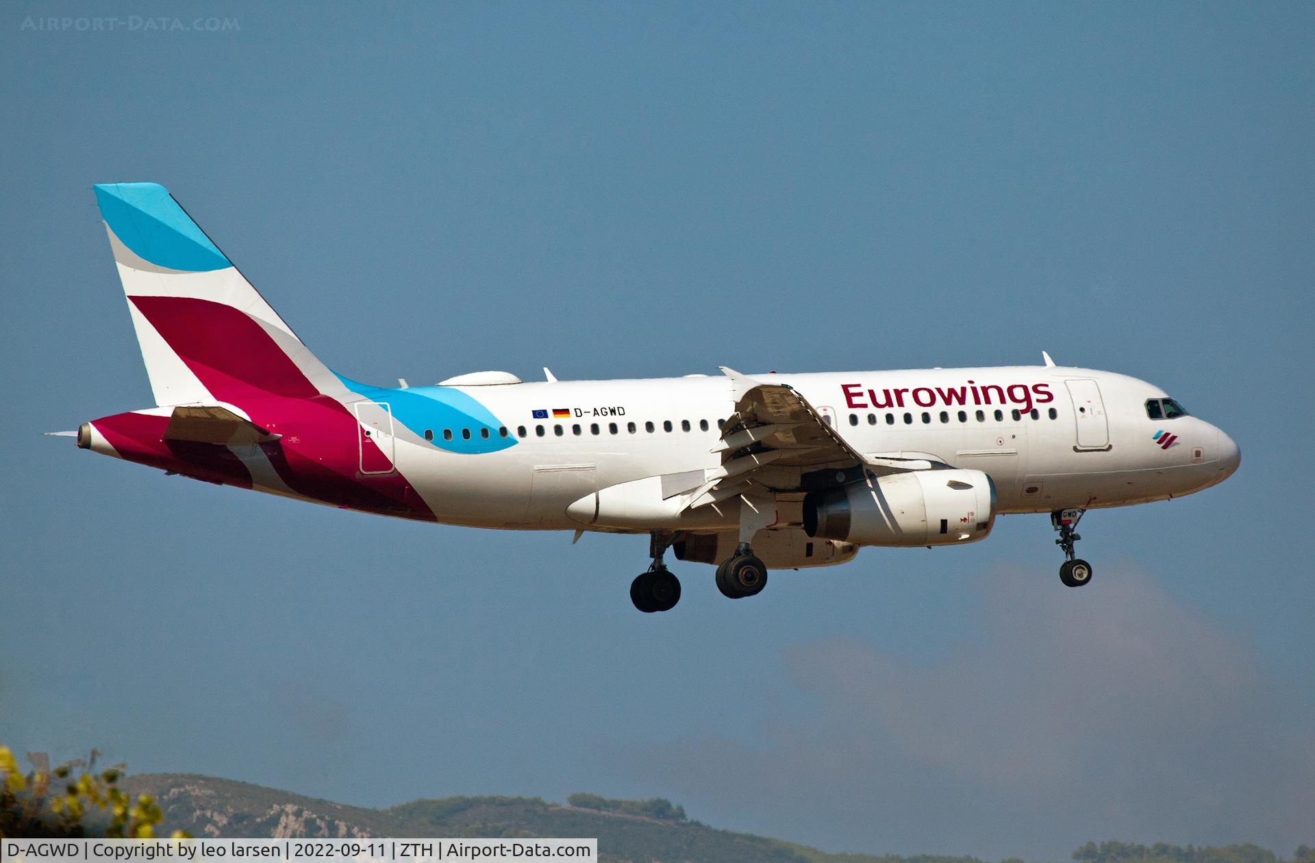 D-AGWD, 2007 Airbus A319-132 C/N 3011, Zakynthos 11.9.2022