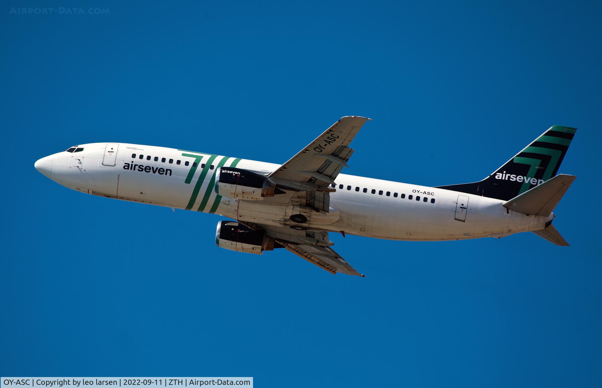 OY-ASC, 1990 Boeing 737-4K5 C/N 24901, Zakynthos 11.9.2022