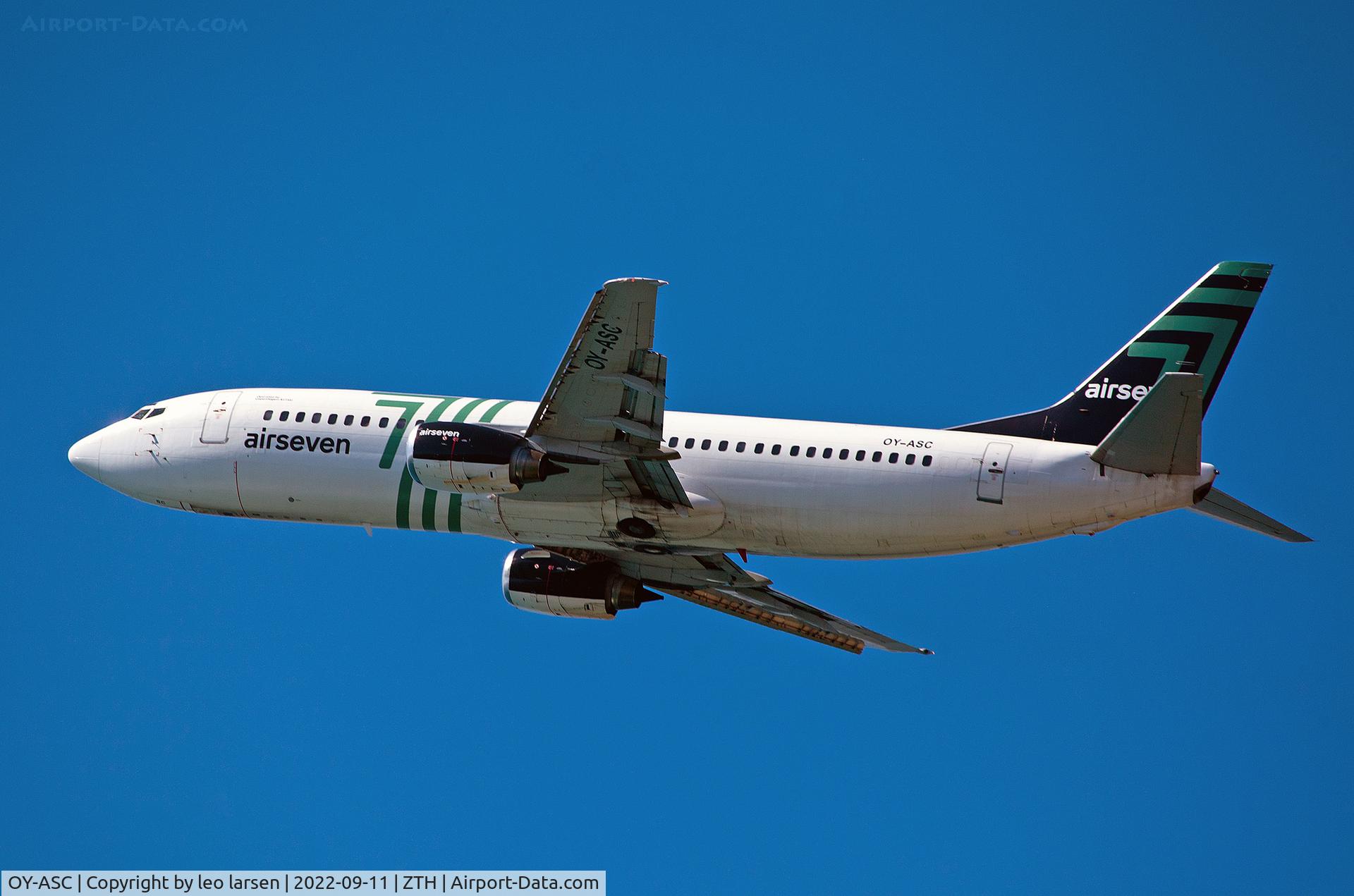 OY-ASC, 1990 Boeing 737-4K5 C/N 24901, Zakynthos 11.9.2022