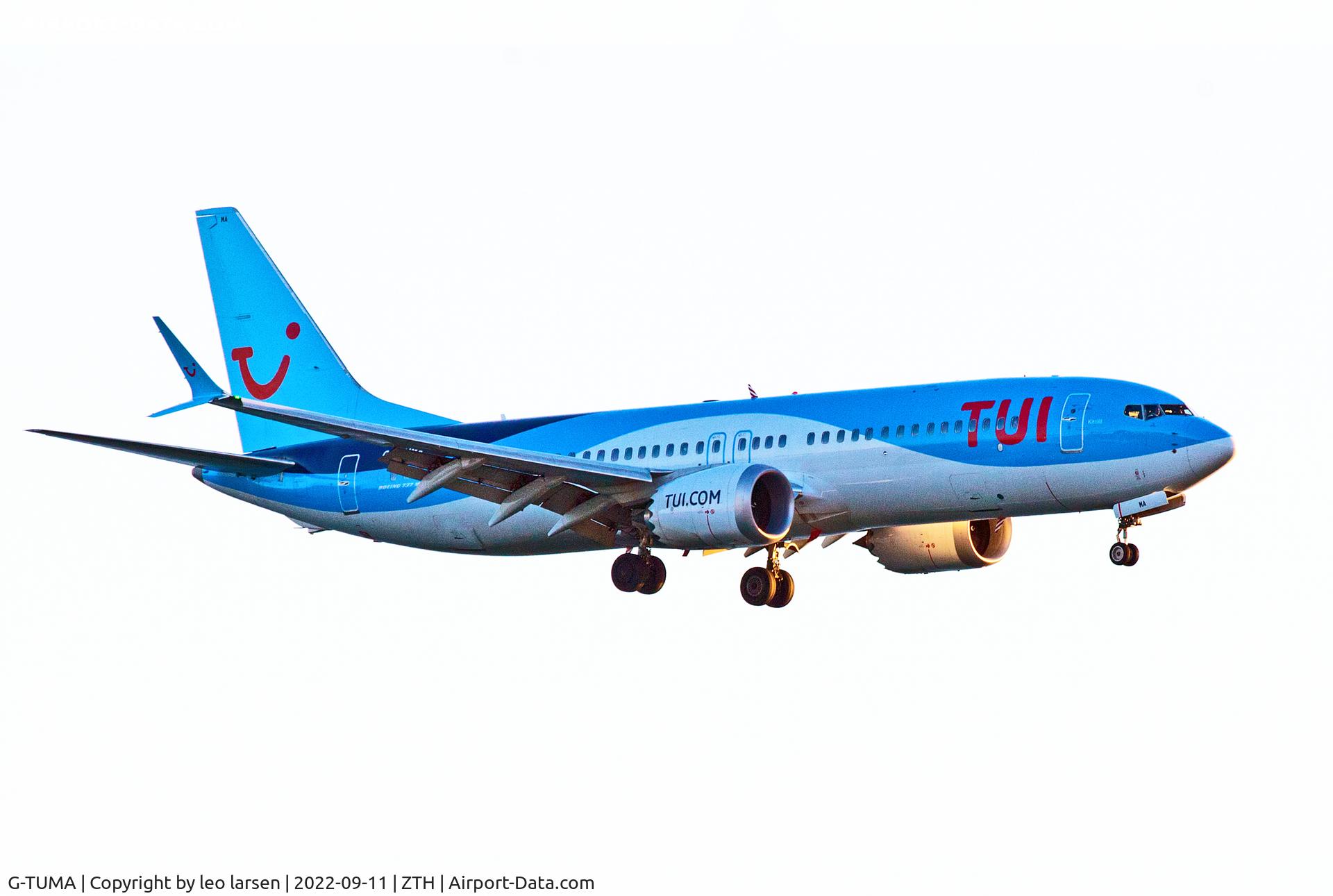 G-TUMA, 2018 Boeing 737-8 MAX C/N 44593, Zakynthos 11.9.2022