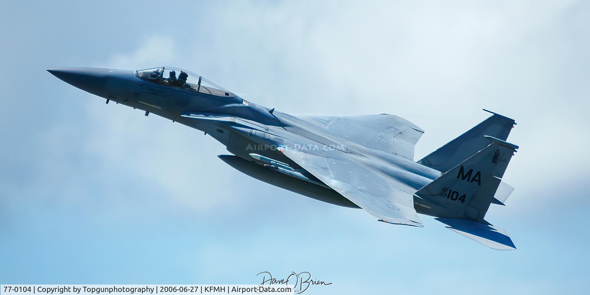 77-0104, 1978 McDonnell Douglas F-15A Eagle C/N 388/A316, Flexing for the camera