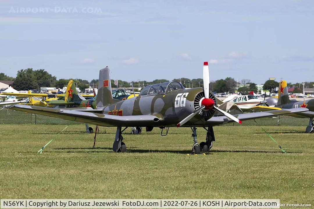 N56YK, 1975 Nanchang CJ-6 C/N 3051202, Nanchang Yak-18A  C/N 3051202, N56YK