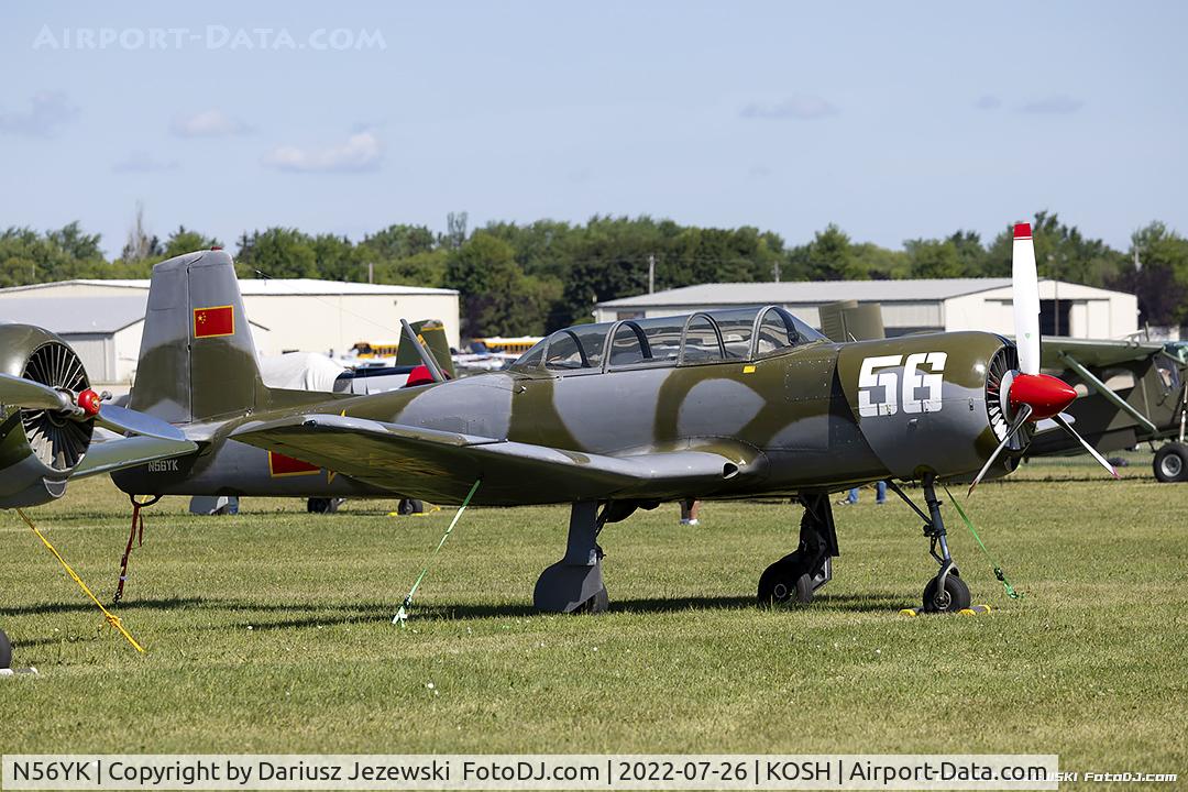 N56YK, 1975 Nanchang CJ-6 C/N 3051202, Nanchang Yak-18A  C/N 3051202, N56YK
