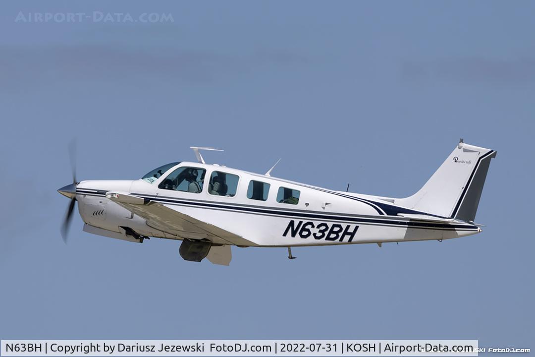 N63BH, 1977 Beech A36 Bonanza 36 C/N E-1186, North American SNJ-4 Texan  C/N 8811850, N45WA