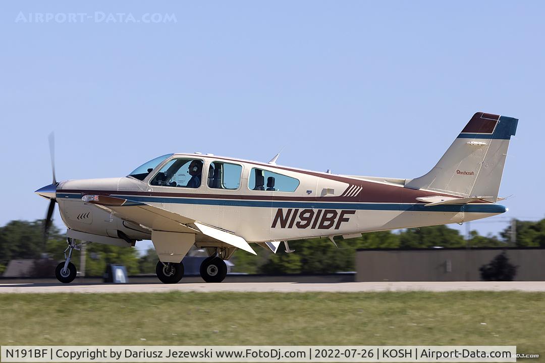 N191BF, 1991 Beech F33A Bonanza C/N CE-1577, Beech F33A Bonanza  C/N CE-1577, N191BF