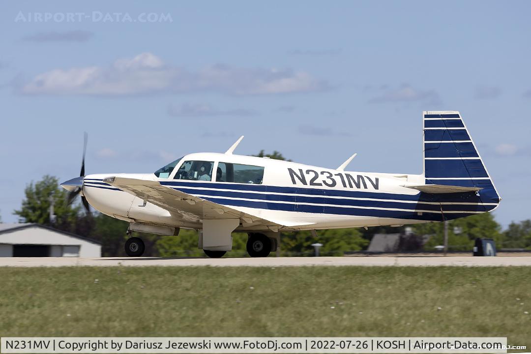 N231MV, 1980 Mooney M20K C/N 250457, Mooney M20K  C/N 250457, N231MV