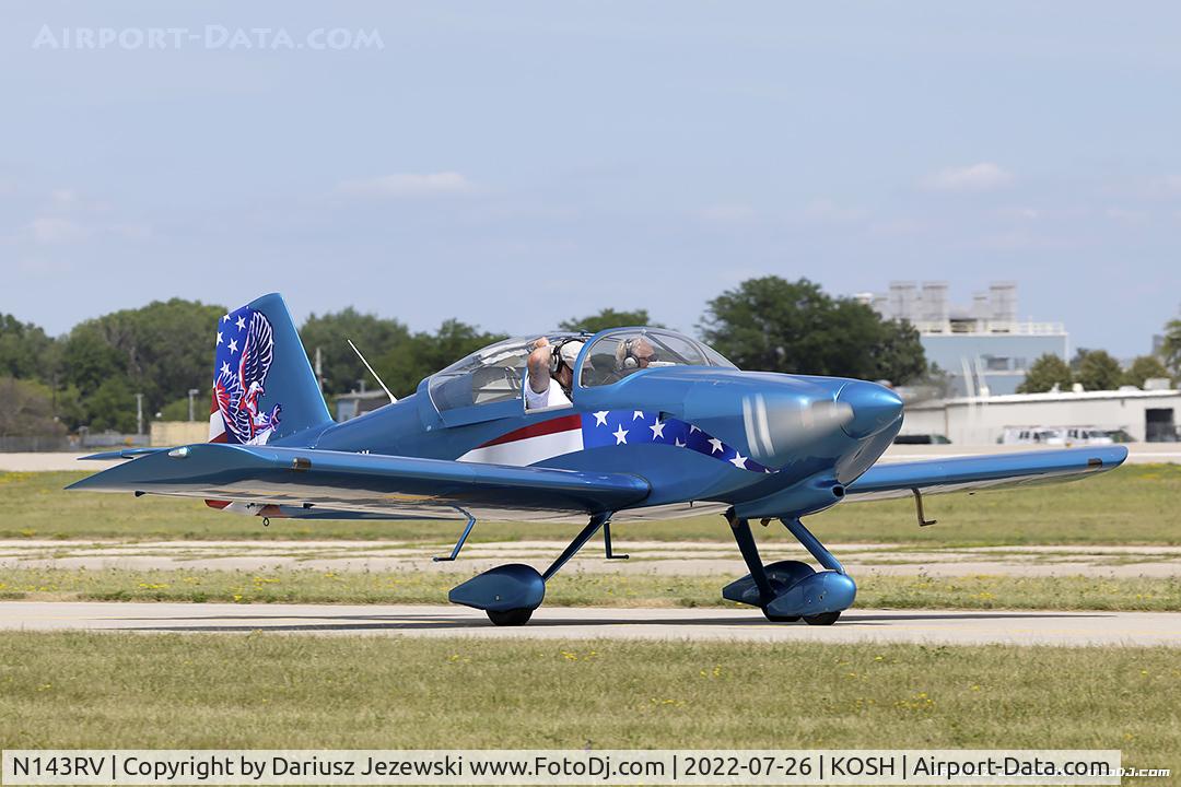 N143RV, 1998 Vans RV-6A C/N 22143, Vans RV-6A  C/N 22143, N143RV