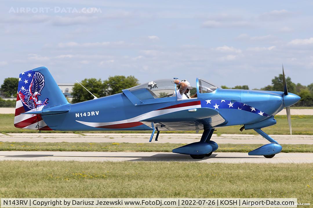 N143RV, 1998 Vans RV-6A C/N 22143, Vans RV-6A  C/N 22143, N143RV