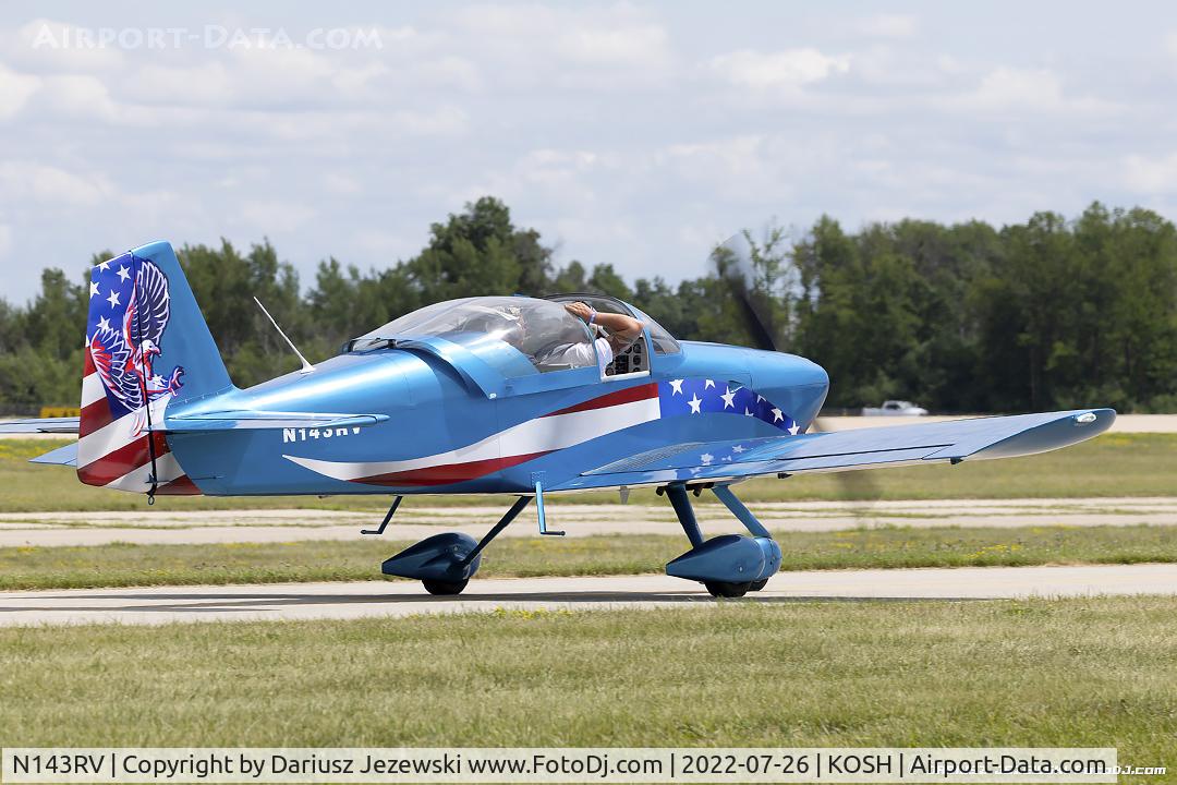 N143RV, 1998 Vans RV-6A C/N 22143, Vans RV-6A  C/N 22143, N143RV