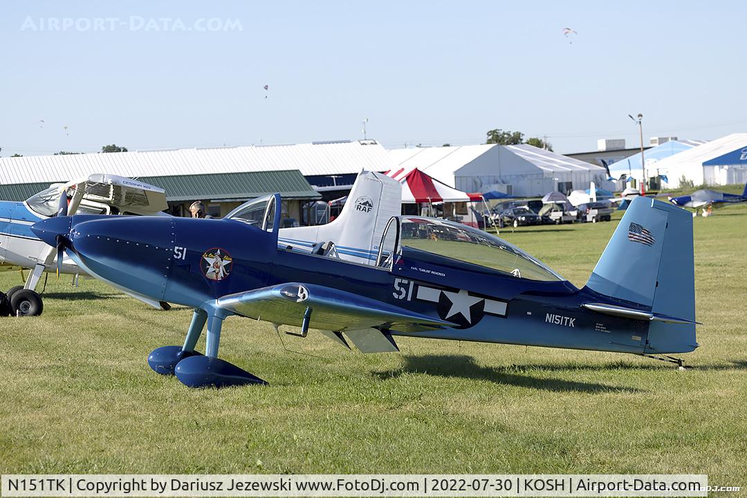 N151TK, 2015 Vans RV-8 C/N 82826, Vans RV-8  C/N 82826, N151TK