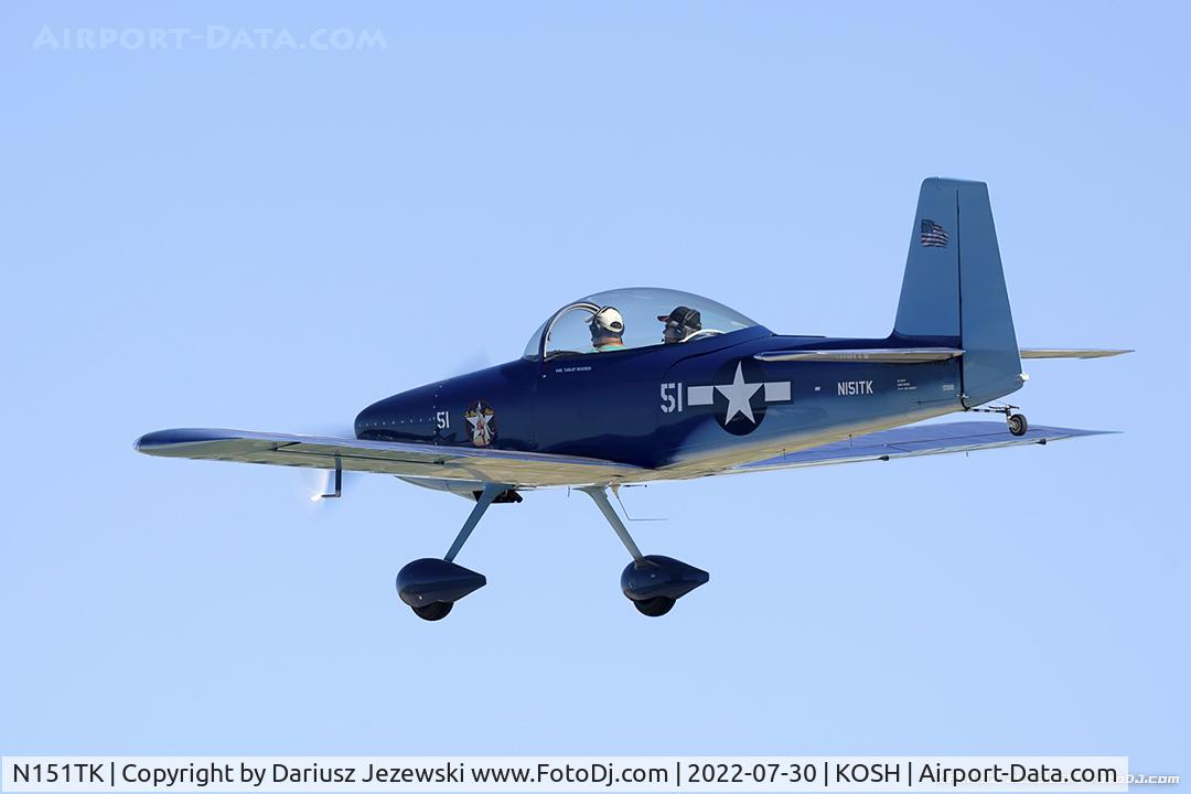 N151TK, 2015 Vans RV-8 C/N 82826, Vans RV-8  C/N 82826, N151TK