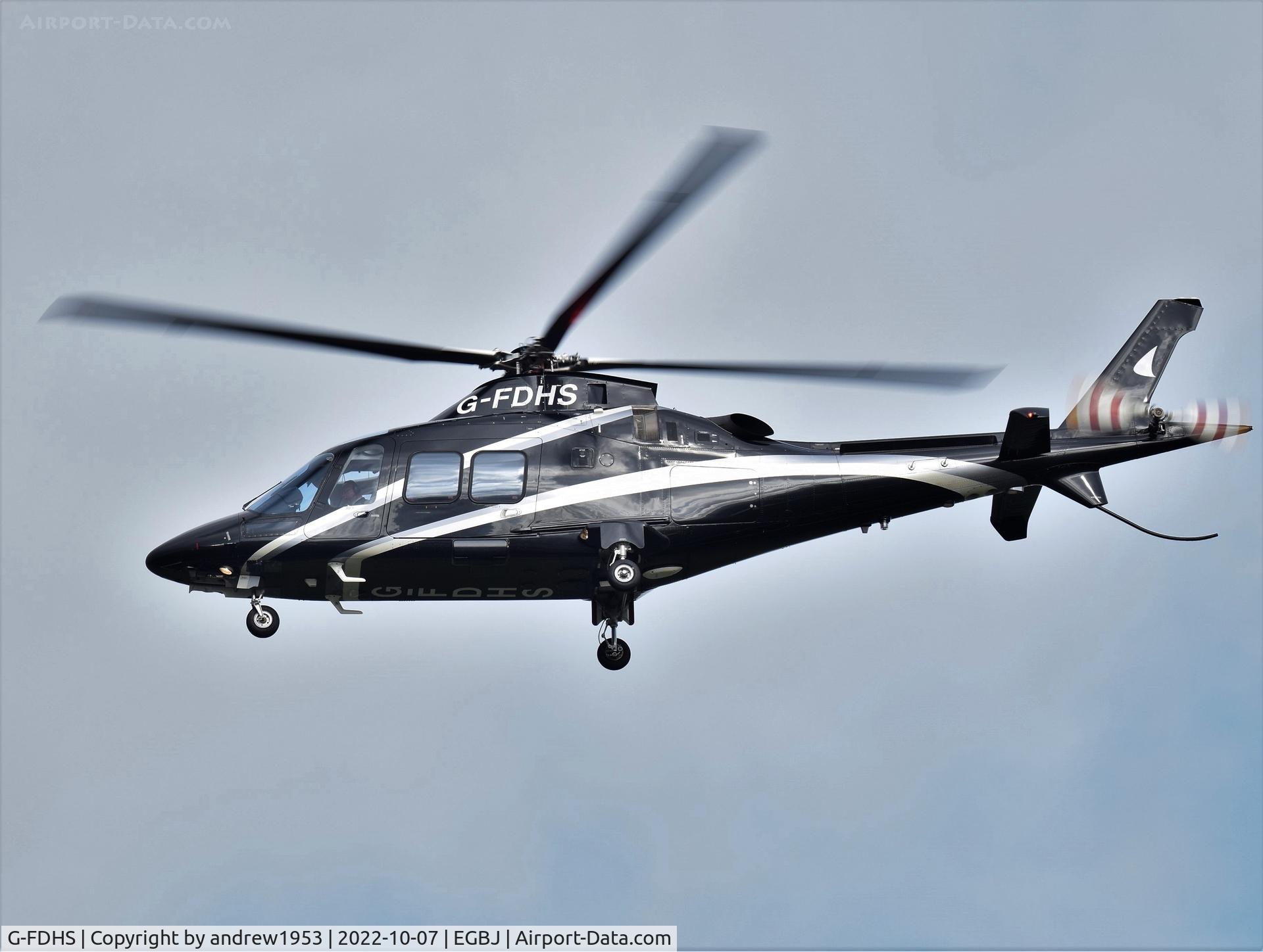 G-FDHS, 2018 Leonardo AW-109SP Grand New C/N 22378, G-FDHS at Gloucestershire Airport.