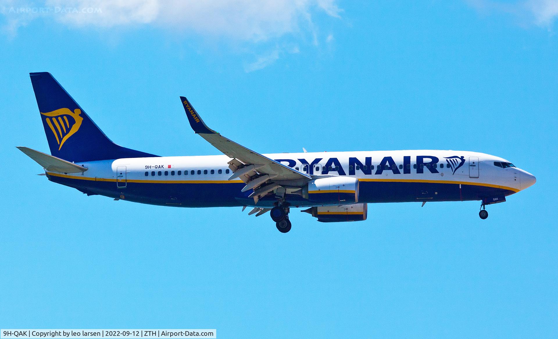 9H-QAK, 2017 Boeing 737-8AS C/N 44793, Zakynthos 12.9.2022