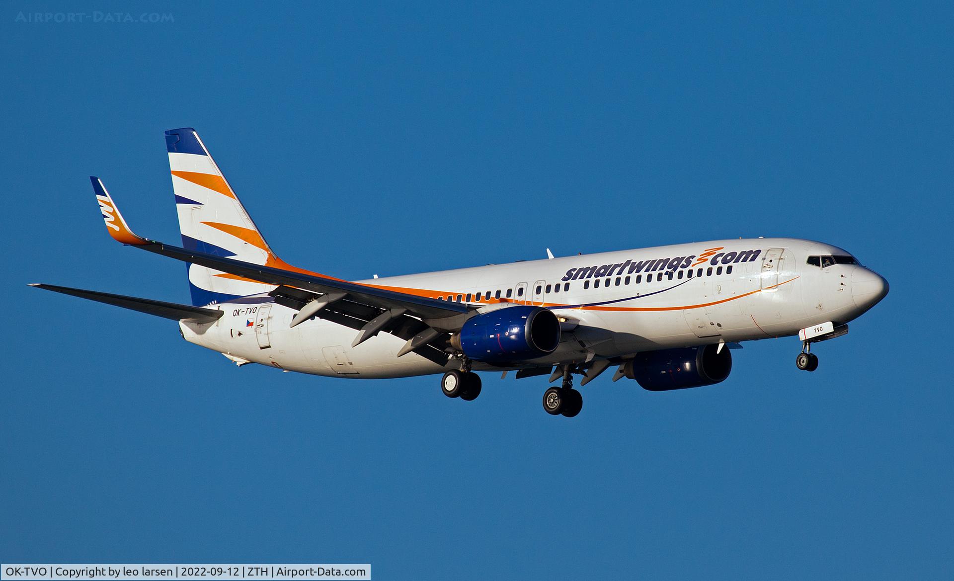 OK-TVO, 2002 Boeing 737-8CX C/N 32360, Zakynthos 12.9.2022
