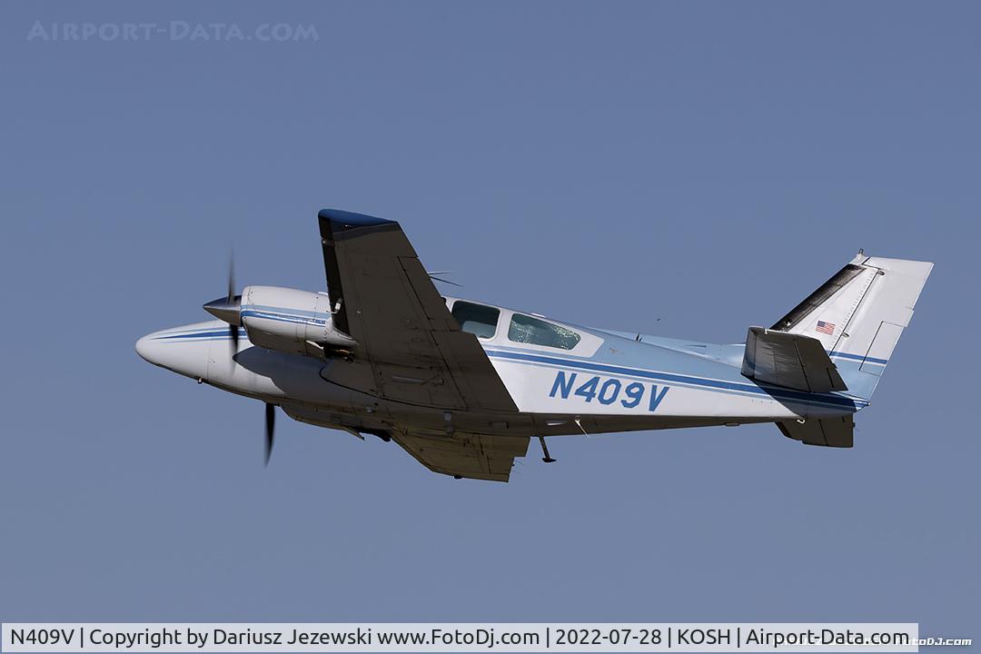 N409V, 1965 Beech C55 Baron (95-C55) C/N TE-7, Beech 95-C55 Baron  C/N TE-7, N409V