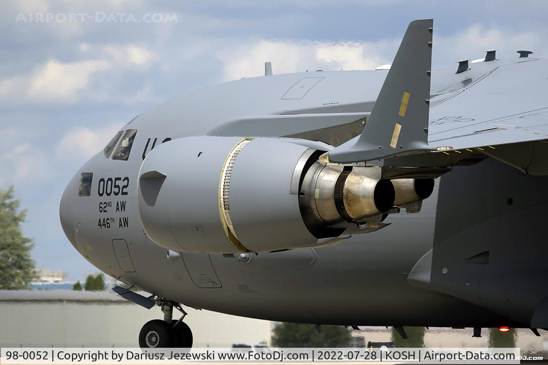 98-0052, 1998 Boeing C-17A Globemaster III C/N 50056/P-52, C-17A Globemaster 98-0052  from 62 AW 446th AW McChord AFB, WA