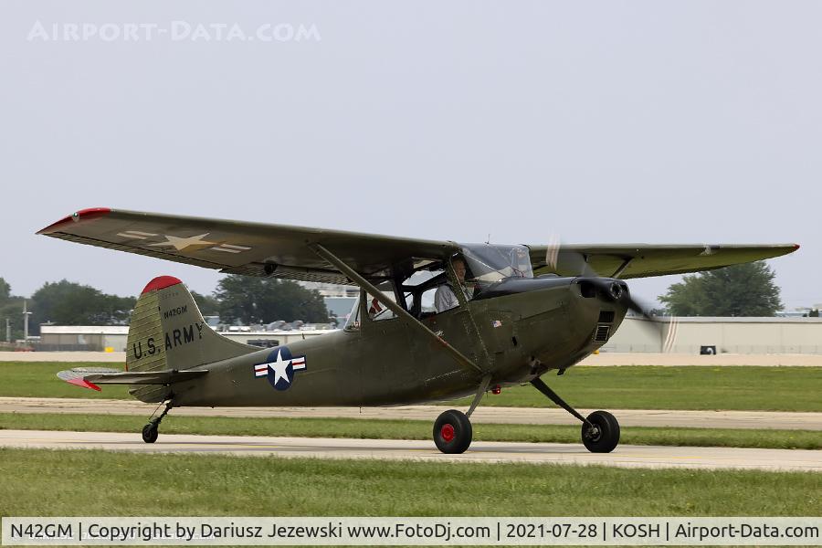 N42GM, 1952 Cessna O-1A Bird Dog C/N 23316, Cessna L-19 Bird Dog  C/N 23316, N42GM