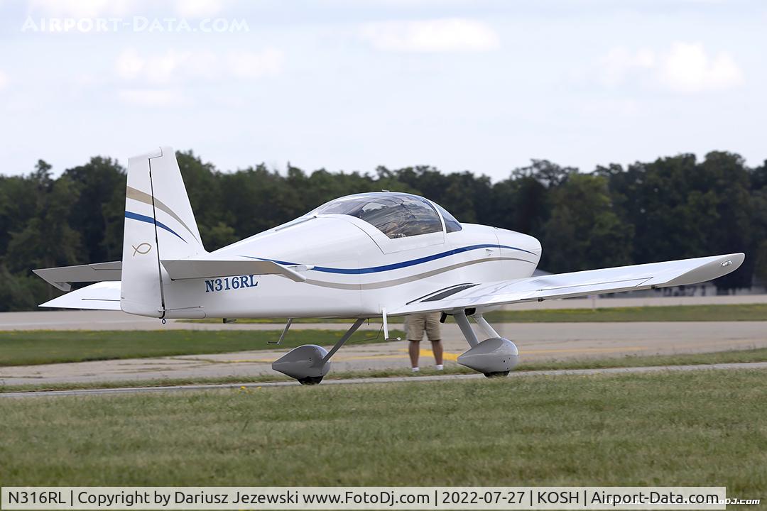 N316RL, 2005 Vans RV-6A C/N 25826, Vans RV-6A  C/N 25826, N316RL
