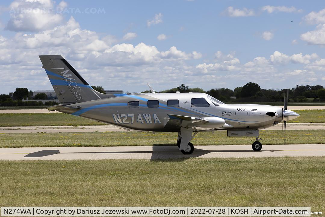 N274WA, 2019 Piper PA-46-600TP C/N 4698103, Piper PA-46-600TP Meridian M600  C/N 4698103, N274WA