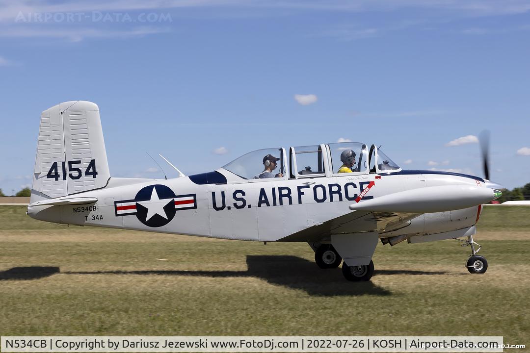 N534CB, 1953 Beech (CCF) T-34A (A45) Mentor C/N CCF34-123, Beech A45 (T-34A) Mentor  C/N 53-4154A, N534CB