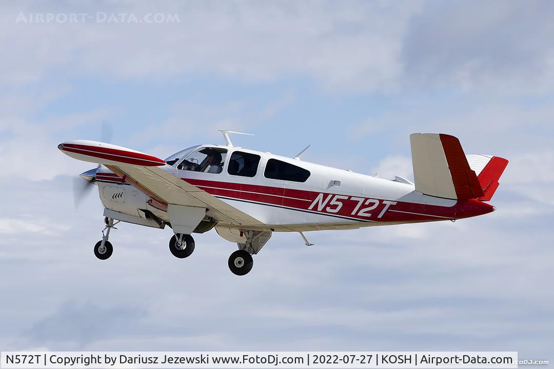 N572T, 1964 Beech S35 Bonanza C/N D-7400, Beech S35 Bonanza  C/N D-7400, N572T