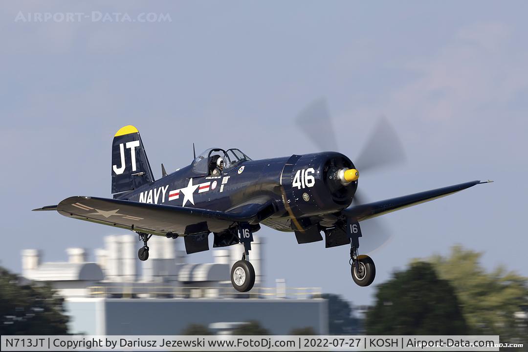 N713JT, 1945 Vought F4U-4B Corsair C/N 97143, Chance Vought F4U-4 Corsair  C/N 97143, N713JT