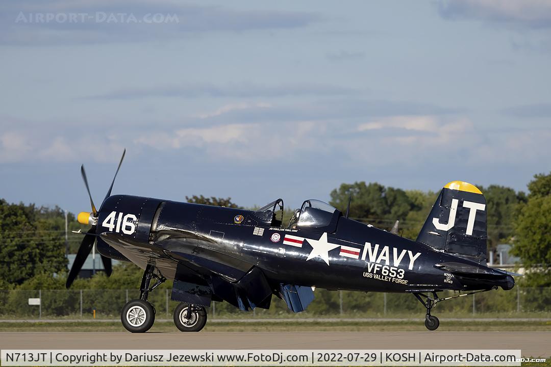 N713JT, 1945 Vought F4U-4B Corsair C/N 97143, Chance Vought F4U-4 Corsair  C/N 97143, N713JT
