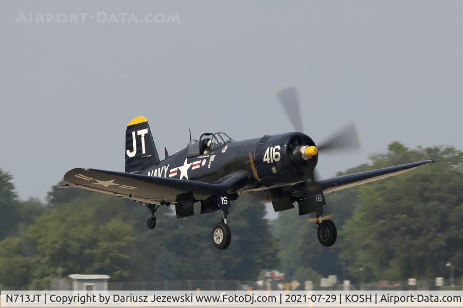 N713JT, 1945 Vought F4U-4B Corsair C/N 97143, Chance Vought F4U-4 Corsair  C/N 97143, N713JT