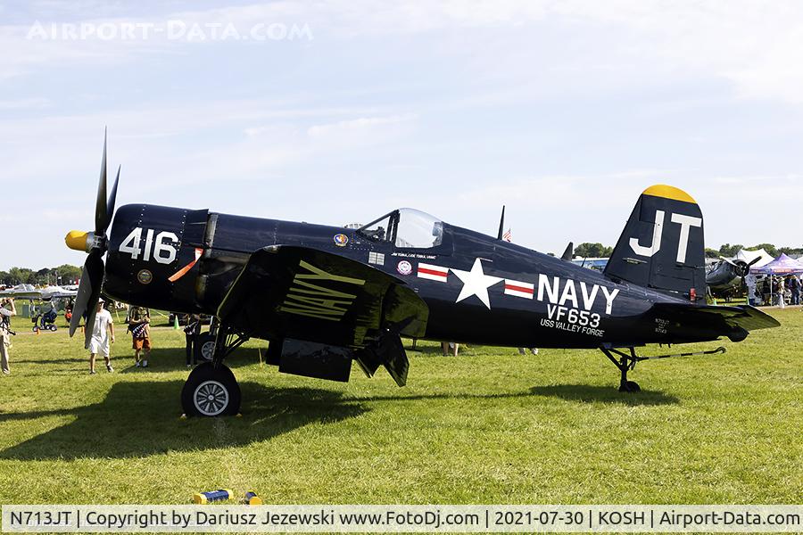 N713JT, 1945 Vought F4U-4B Corsair C/N 97143, Chance Vought F4U-4 Corsair  C/N 97143, N713JT