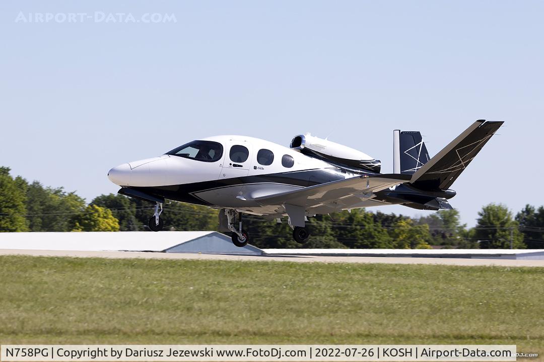 N758PG, 2022 Cirrus SF50 Vision C/N 0362, Cirrus SF50 Vision  C/N 362, N758PG