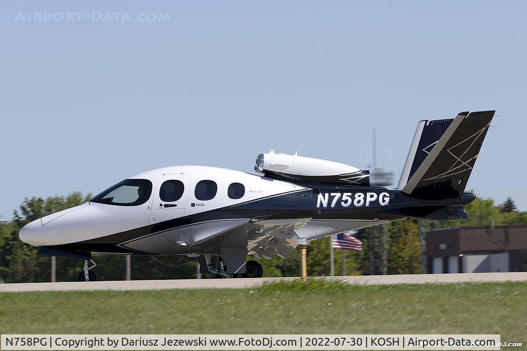 N758PG, 2022 Cirrus SF50 Vision C/N 0362, Cirrus SF50 Vision  C/N 362, N758PG