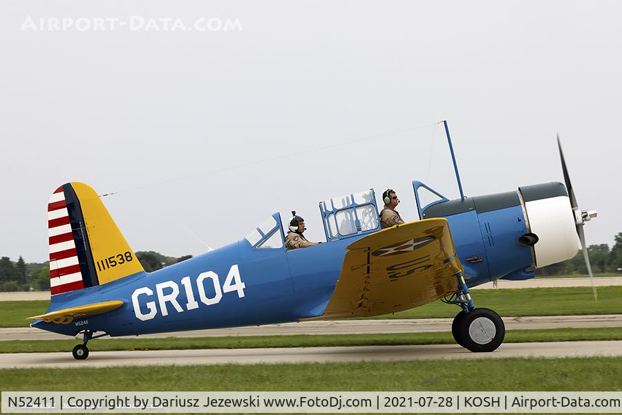 N52411, 1941 Consolidated Vultee BT-13A C/N 2548, Consolidated Vultee BT-13A Valiant  C/N 2548, N52411