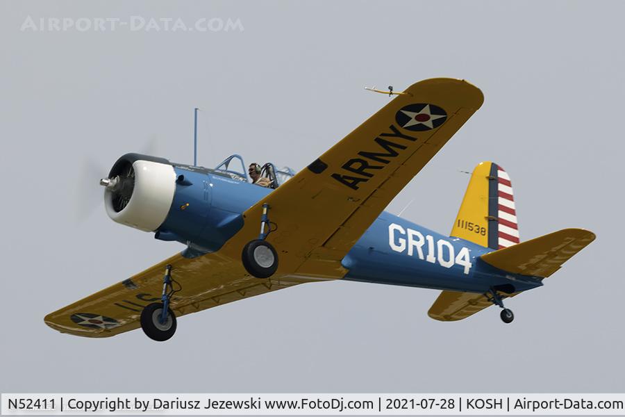 N52411, 1941 Consolidated Vultee BT-13A C/N 2548, Consolidated Vultee BT-13A Valiant  C/N 2548, N52411