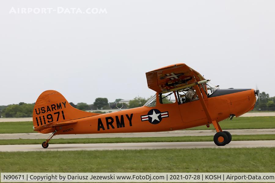 N90671, 1951 Cessna O-1A Bird Dog C/N 22285, Cessna 305A L-19A Bird Dog  C/N 22285, N90671